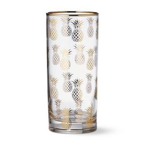 Gold Pineapple Highball Glass