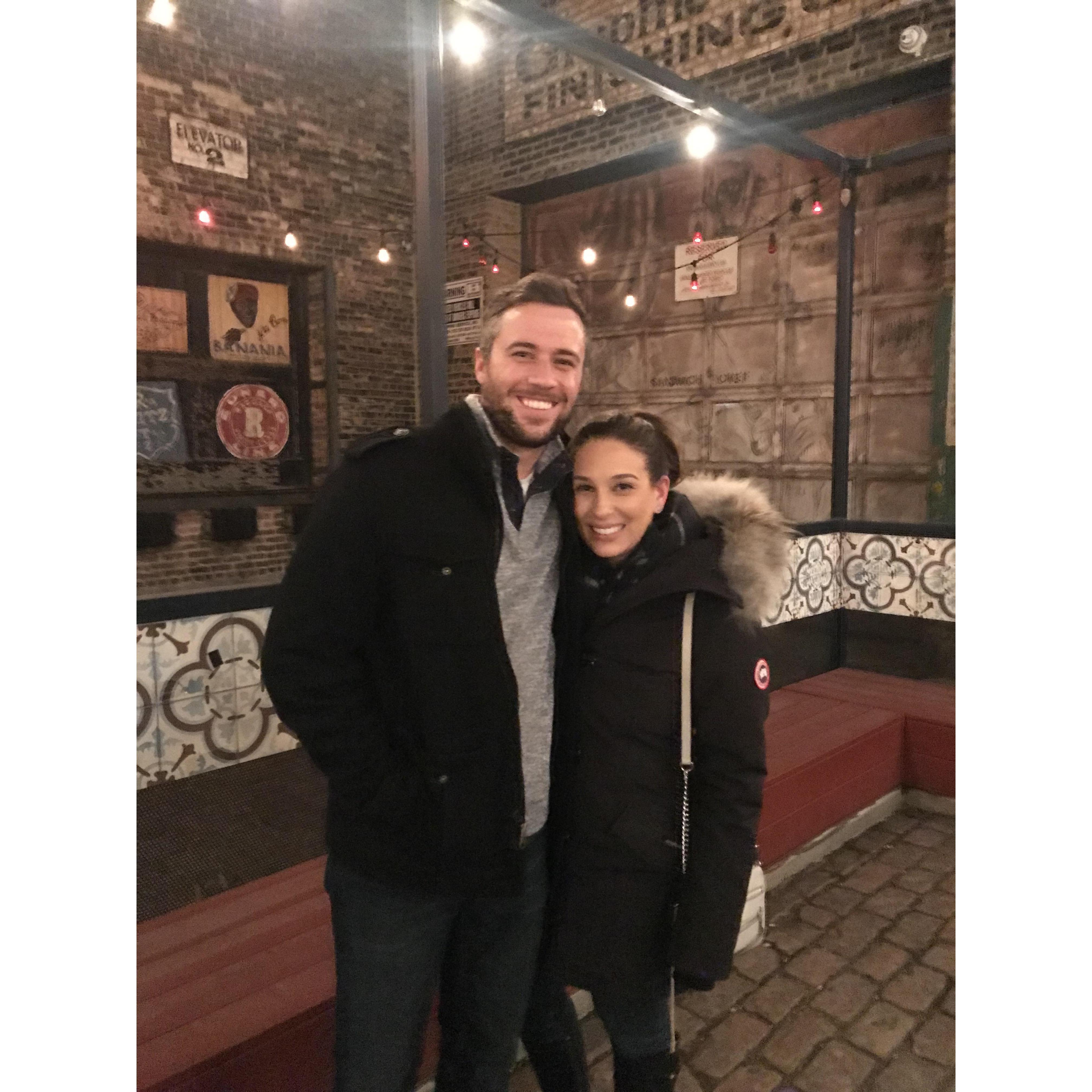 Our first ever picture as a couple :)