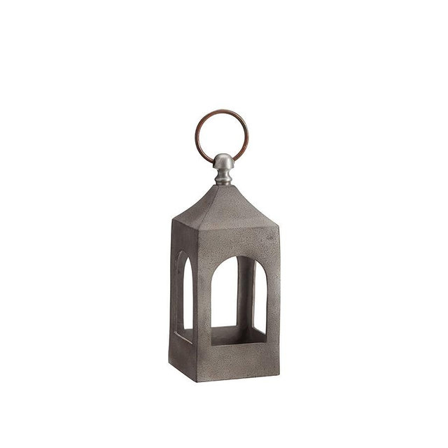 Caleb Lantern - White Weathered, Mini