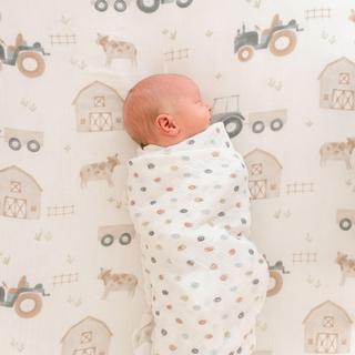 Charlie Farmhouse Muslin Swaddle, Set of 2