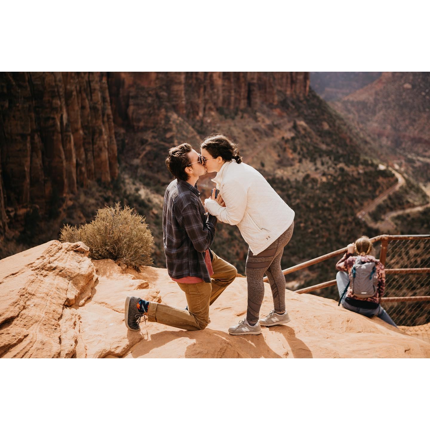 Our engagement at Zion National Park. 2021.