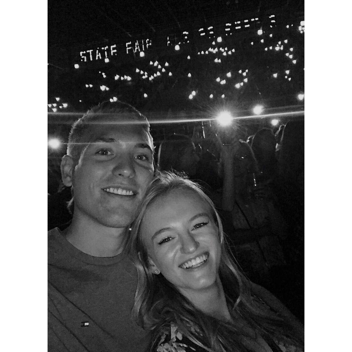 First concert together--Niall Horan at MN State Fair