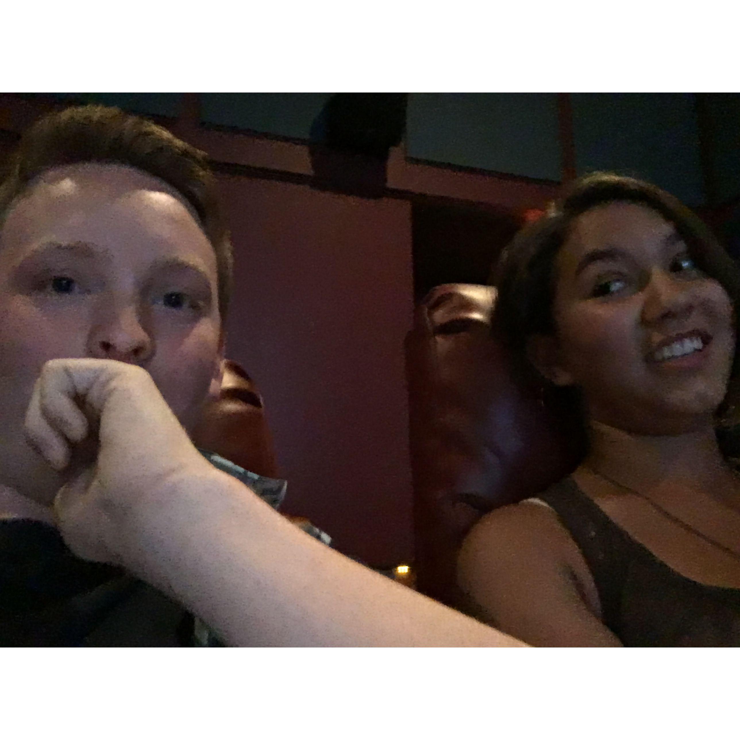 Getting ready to see "Wonder Woman" on our first date