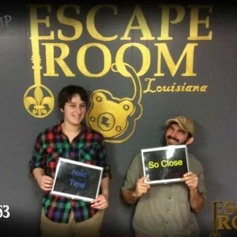 For my birthday he took me to an escape room!