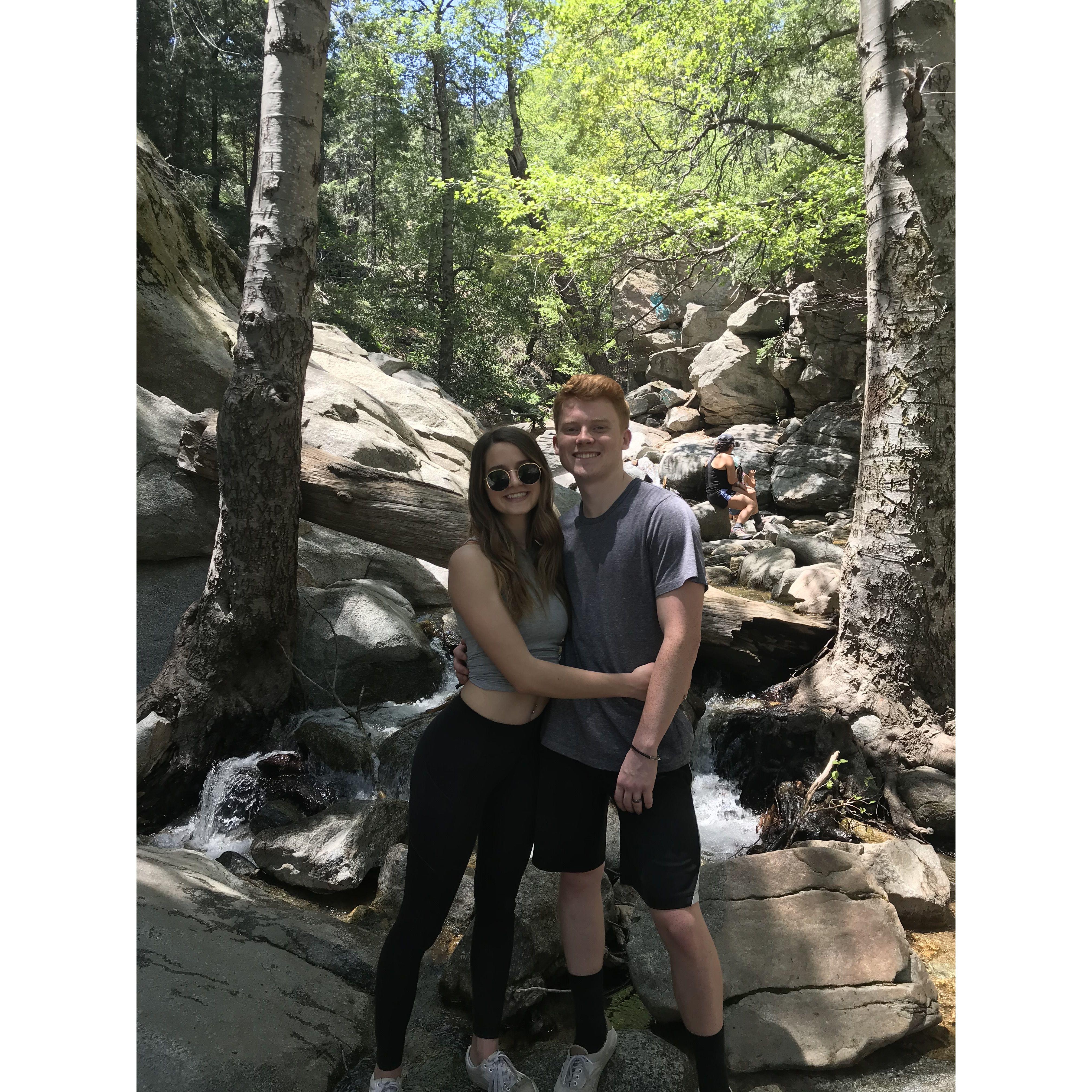 On a hike with the Thomas family!