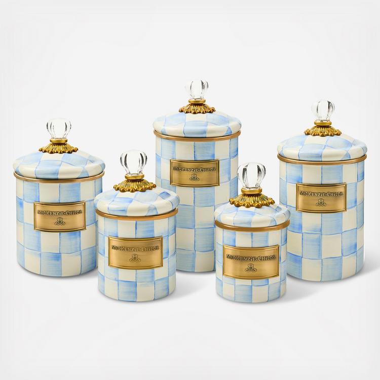 MacKenzie-Childs, Sky Check Canister | Zola