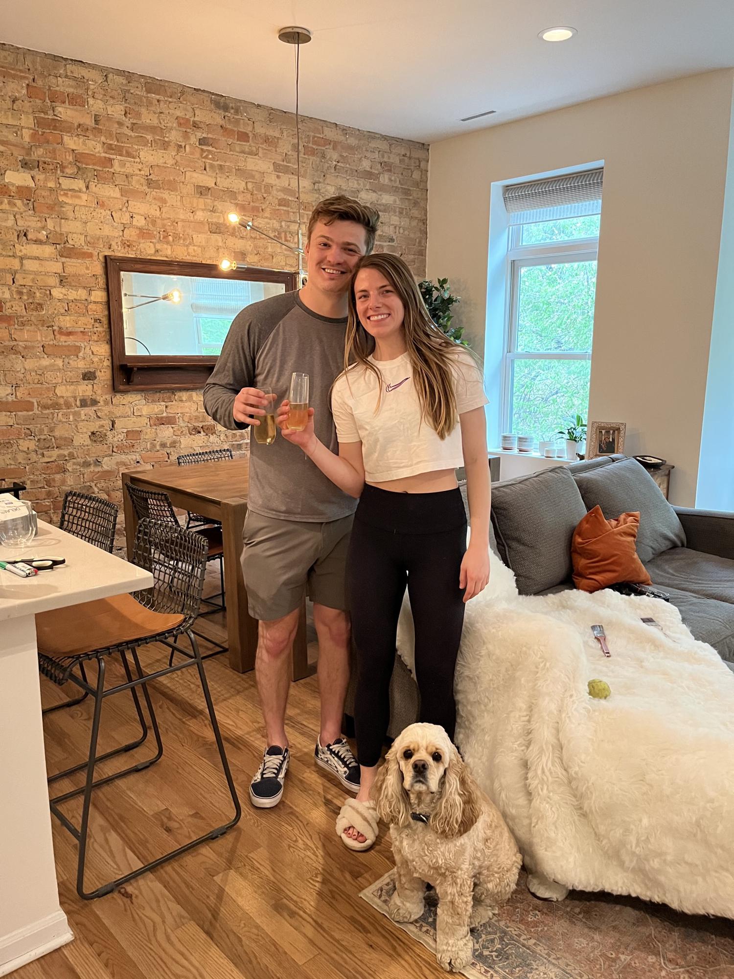 Our first family picture in our new home.