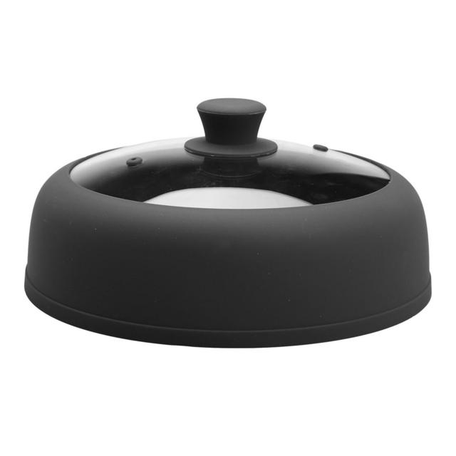 Bezrat 10.5-Inch Microwave Plate Cover in Black