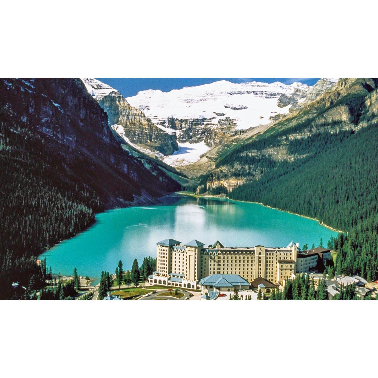 The location of our first look! Chateau Lake Louise!