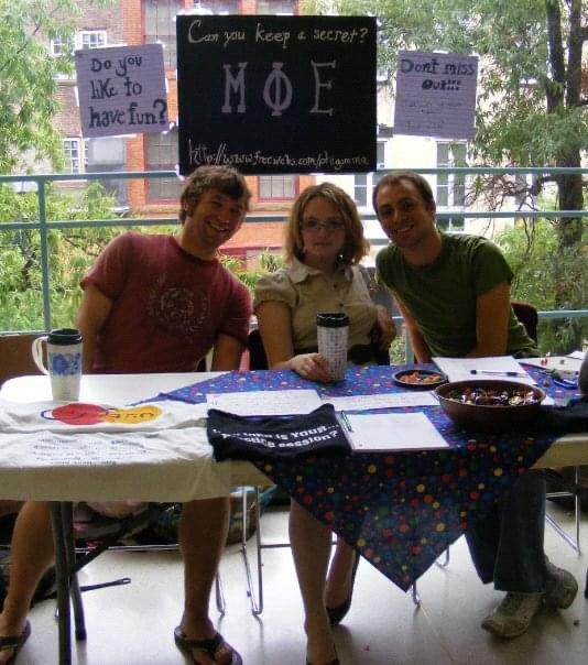 Julia as Treasurer (and then Vice President) of one of her musical fraternities in college.