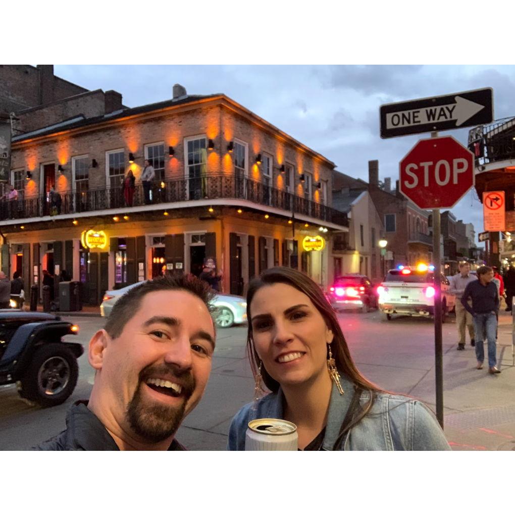 Our adventurous nights in New Orleans on Burbon Street!