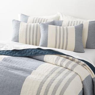 Laurentis Crinkle Stripe Quilt