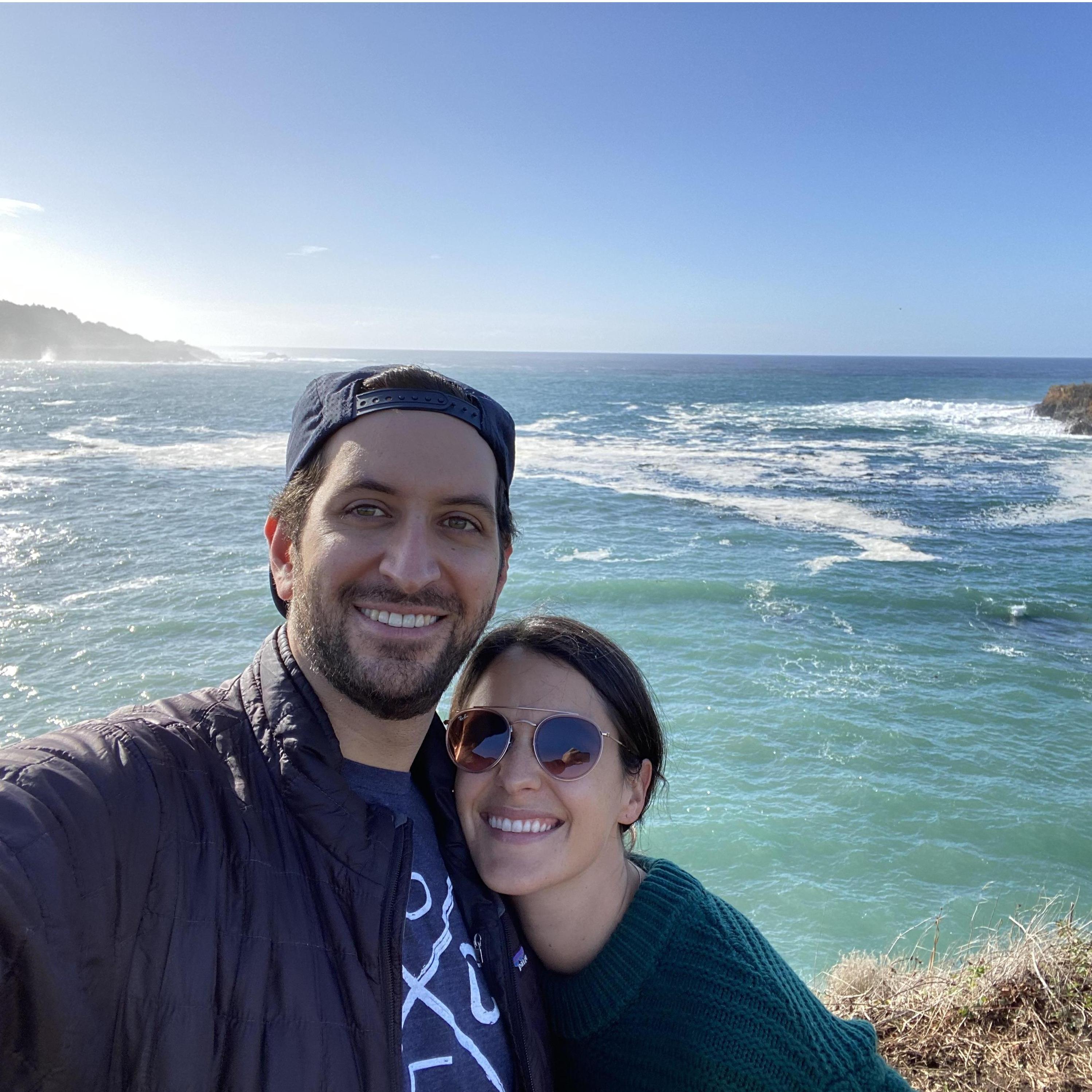 Celebrating our 5th anniversary in Mendocino, CA (Sept, 2020)