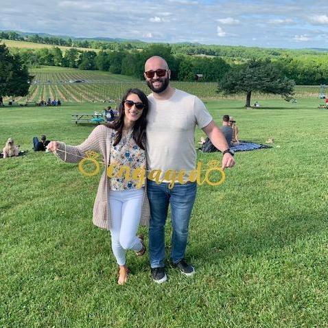 Our first sweet engagement celebration at Arrington Vineyards!