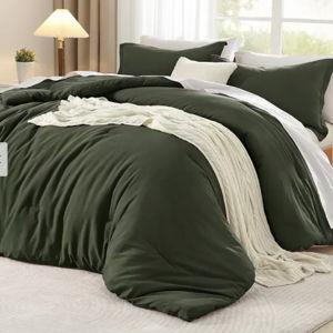 Dark Olive Green Bed Comforter