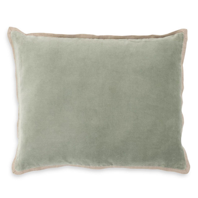 Annie Selke Gehry Velvet Linen Decorative Pillow Cover, Lumbar