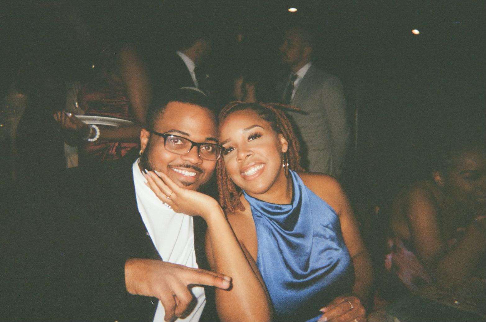 Us at a friend’s wedding