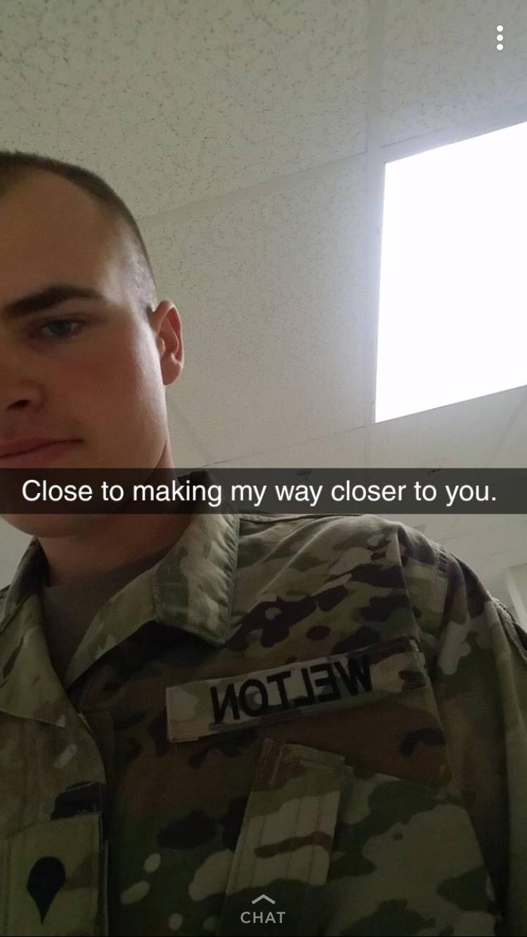 FaceTime and Snapchat were our best friends senior year. This made it a smidge easier being able to still see his face.