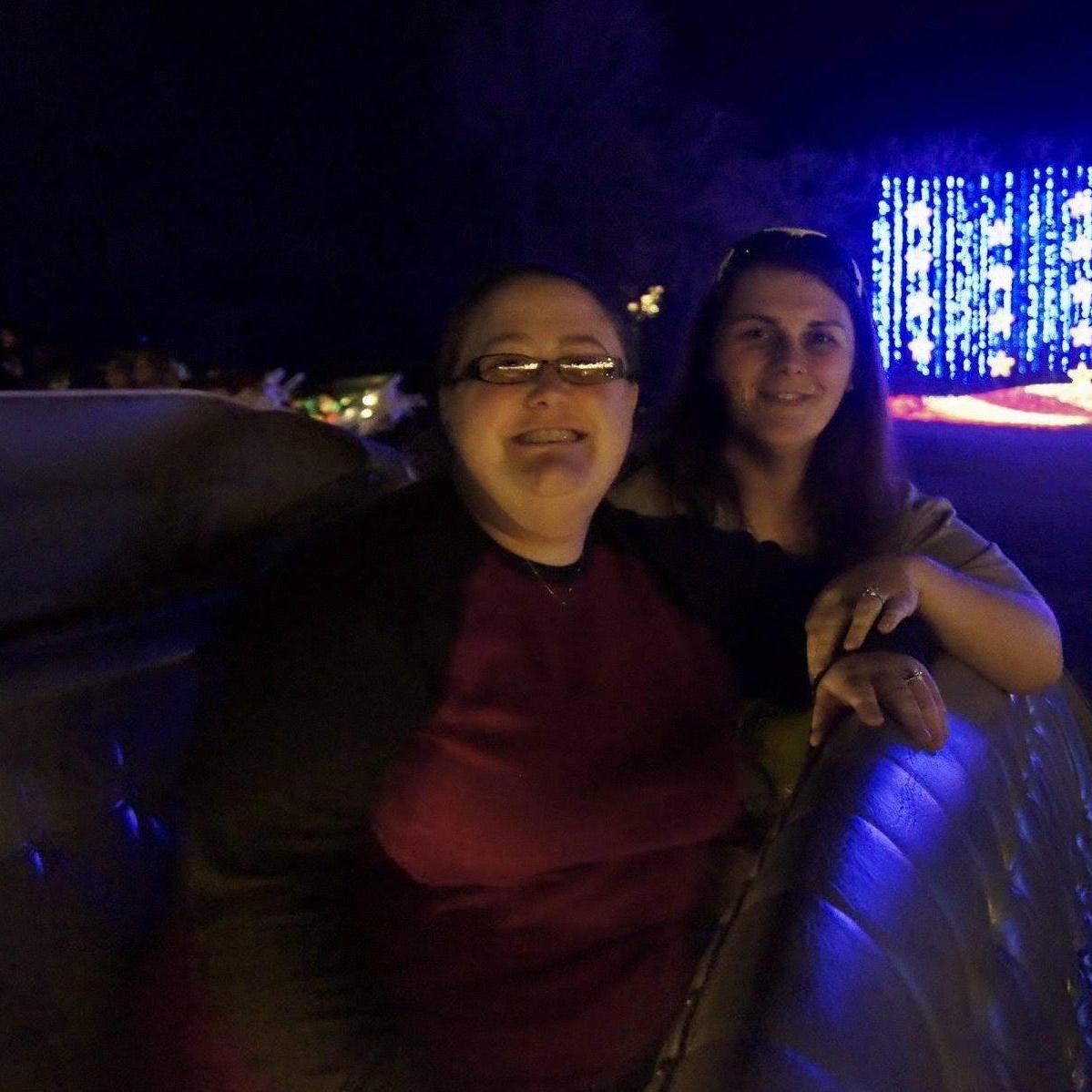 Her horse and carriage ride . . .