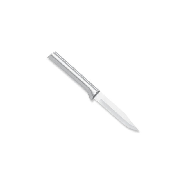 Rada Stainless Steel Paring Knife with Aluminum Handle, Hand-Sharpened Classic Spear Tip Parer Knives, 3.125" Blade