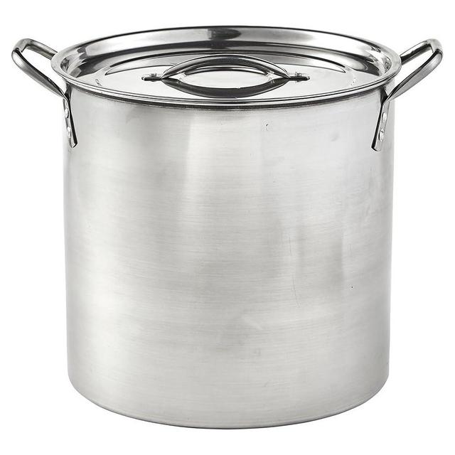 IMUSA Stainless Steel Stock Pot, 16 Quart, Silver