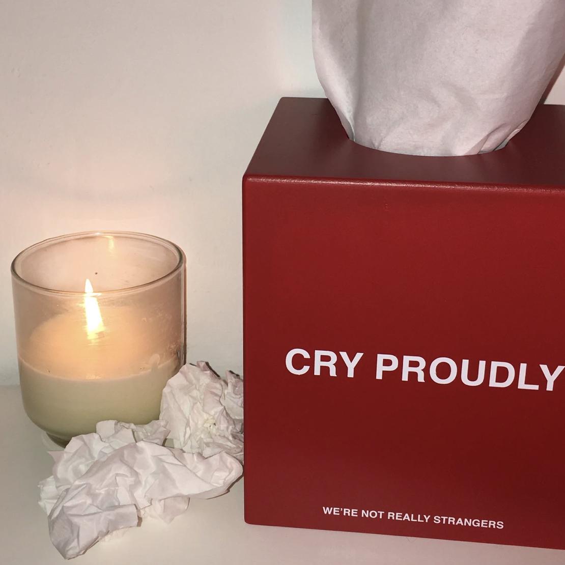 Cry Proudly Tissue Box Cover