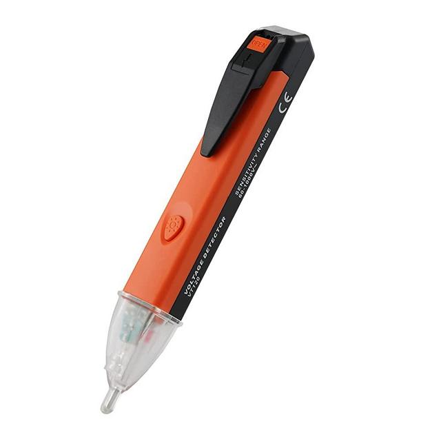 Non-Contact Voltage Tester Tools,LED Flashlight,Buzzer Alarm,AC Voltage Detector Pen,Test Range 60V - 1000V for Live/Null Wire Judgment…