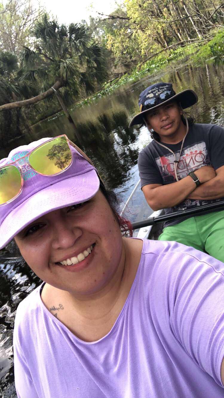 Cindy’s first time Kayaking