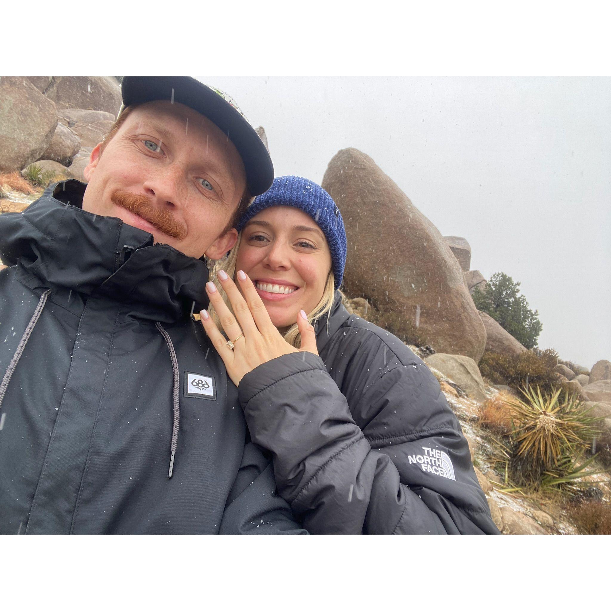 engaged in Pioneertown!