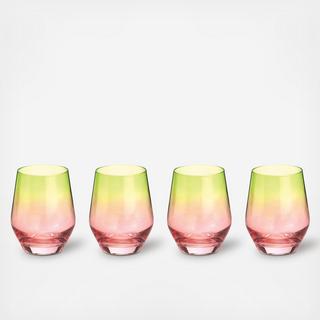 Zesty Life White Wine Glass, Set of 4