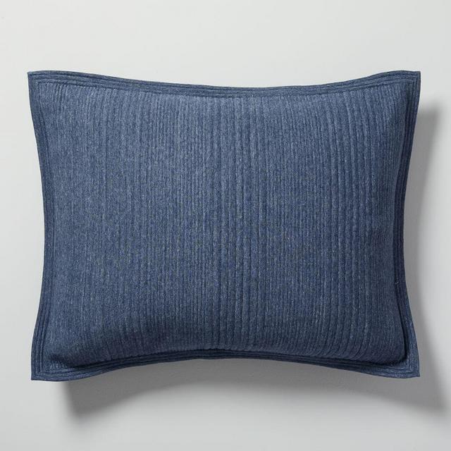 Cotton Cloud Jersey Standard Sham, Midnight