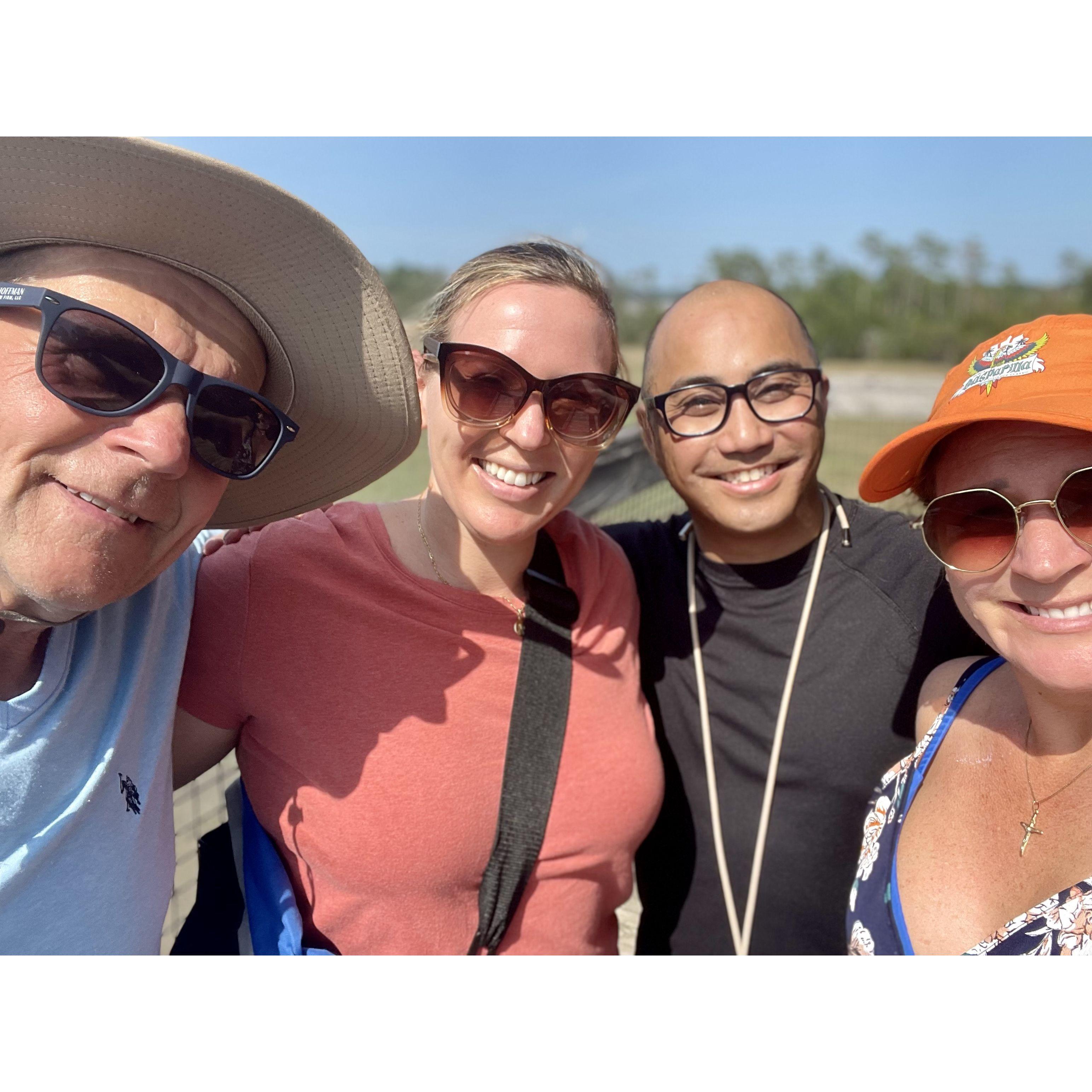 Palmetto Islands County Park with Chrissy's dad and sis!