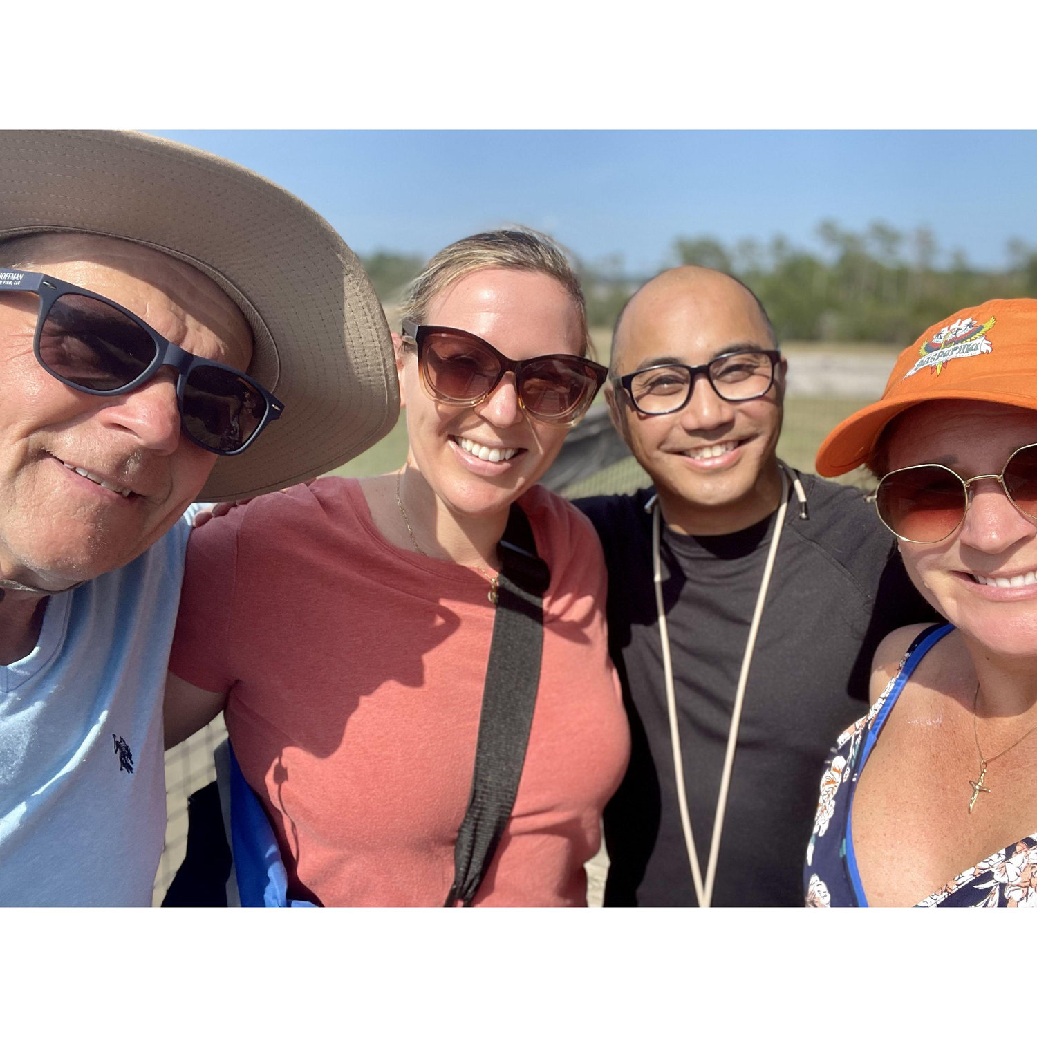 Palmetto Islands County Park with Chrissy's dad and sis!