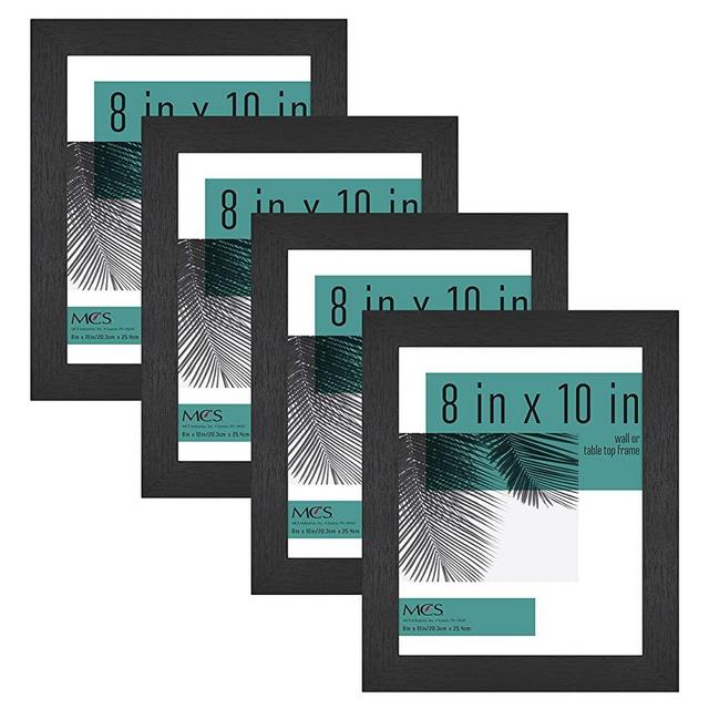 MCS Industries Studio Gallery Frames, 8x10 in, Black Woodgrain, 4 Count