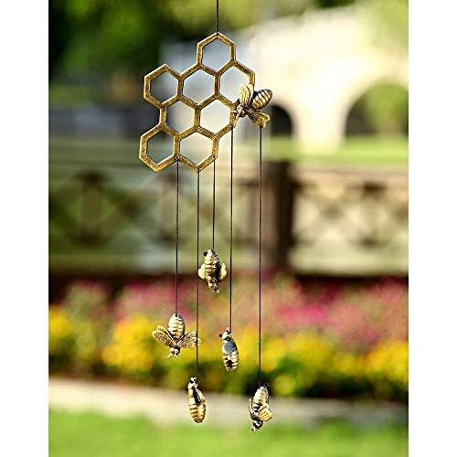 SPI Home Aluminum Bees Honeycomb Windchime