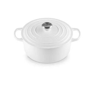 Signature Round Dutch Oven- Matte White 5.5 qt