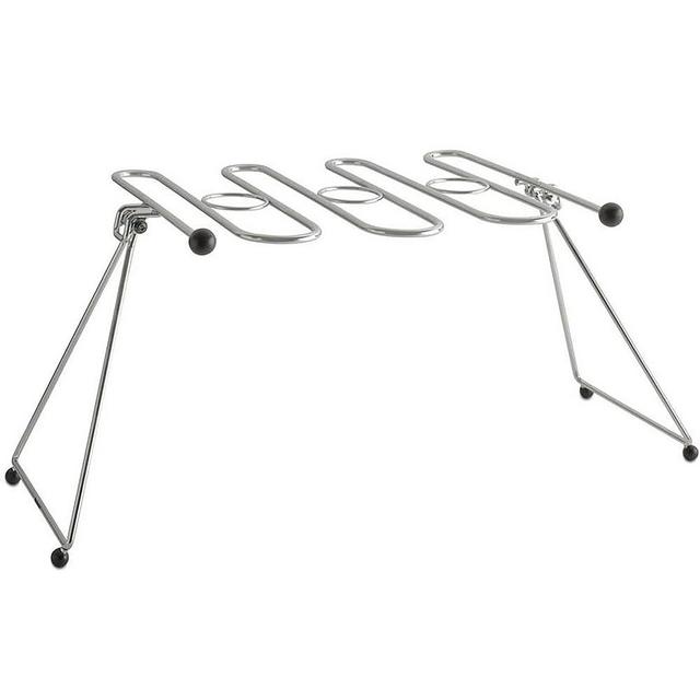 Wine Enthusiast Foldable Stemware Drying Rack - Durable Steel Wire Frame Holds 12 Glasses, Easy Air Dry for Streak Free Wine Glasses - Home Bar Essential