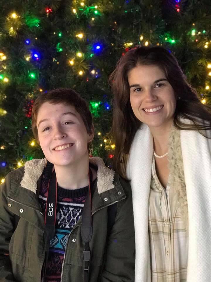 Madeleine and Rowan post-proposal!