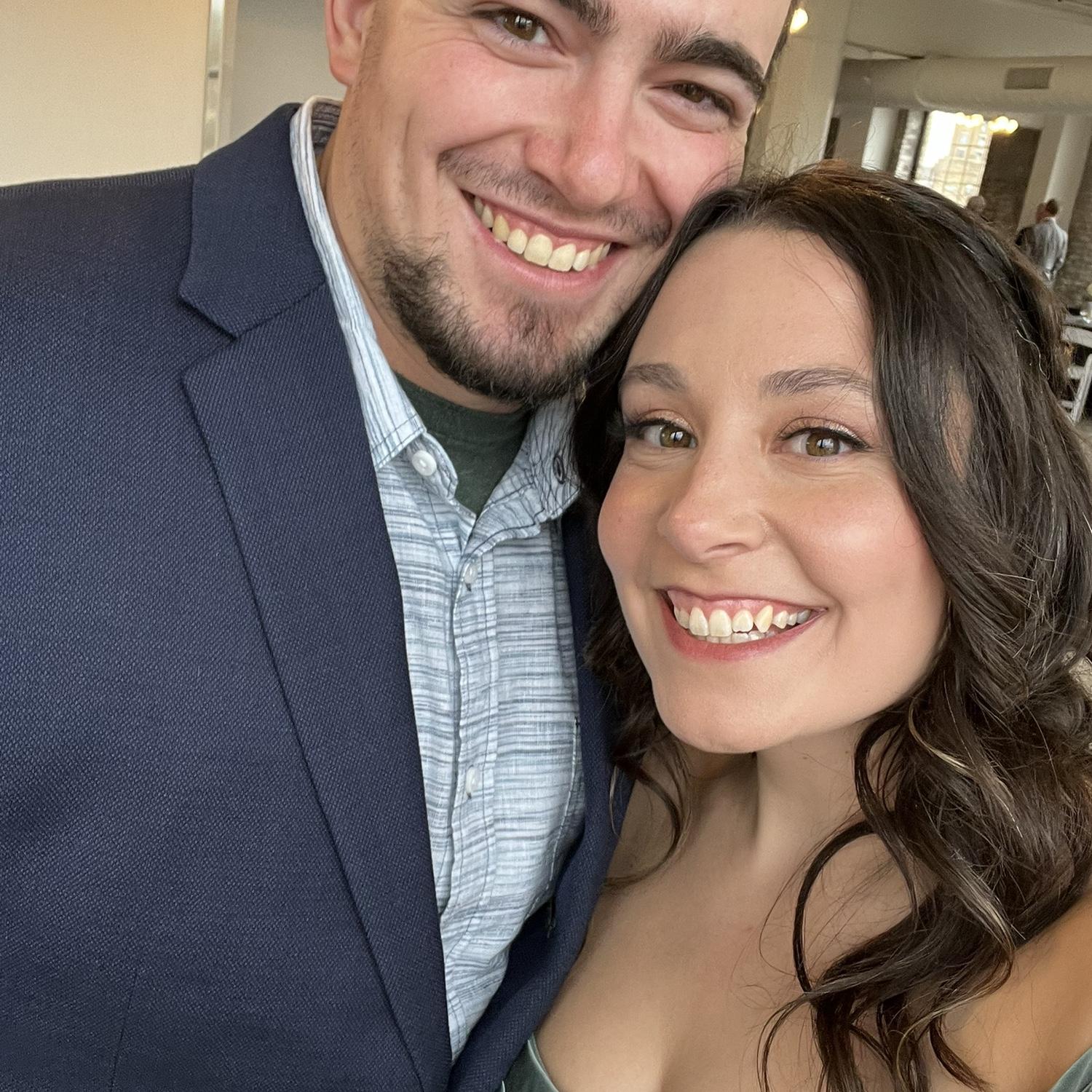 Celebrating at Megan (bridesmaid) and Mitch Rozman’s wedding in Grand Rapids, MI, 2024