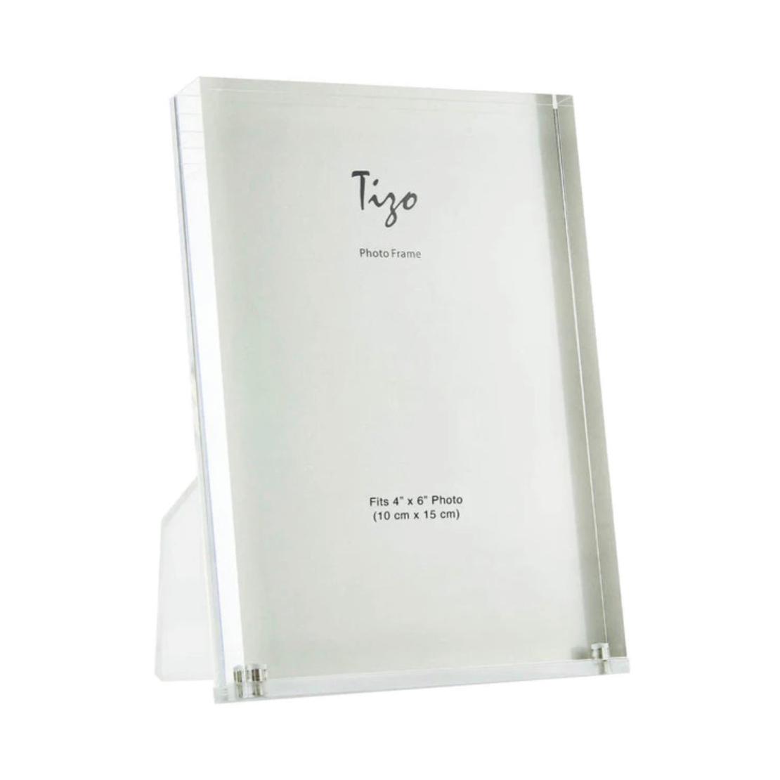 Lucite - Acrylic Frame Clear 4" Back