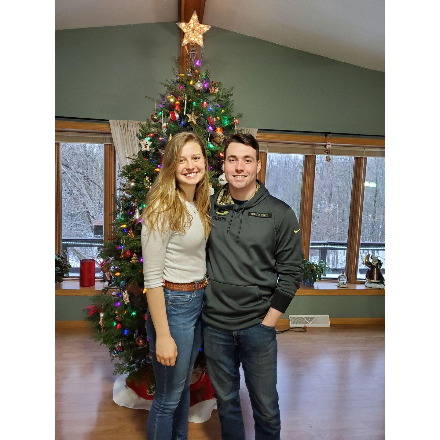 First Christmas together up at Dad and Shannon's in Phillips, Wisconsin.