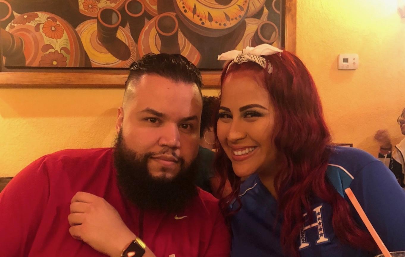 Leysi celebrating Ramon's Birthday for the first time