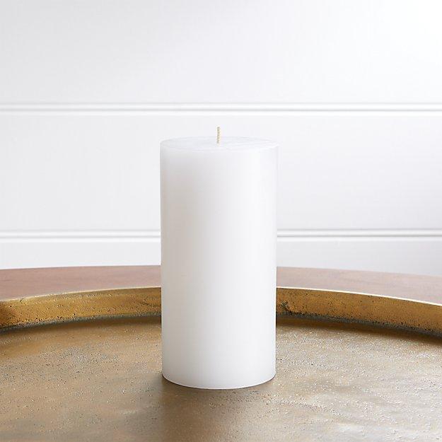 3"x6" White Pillar Candle