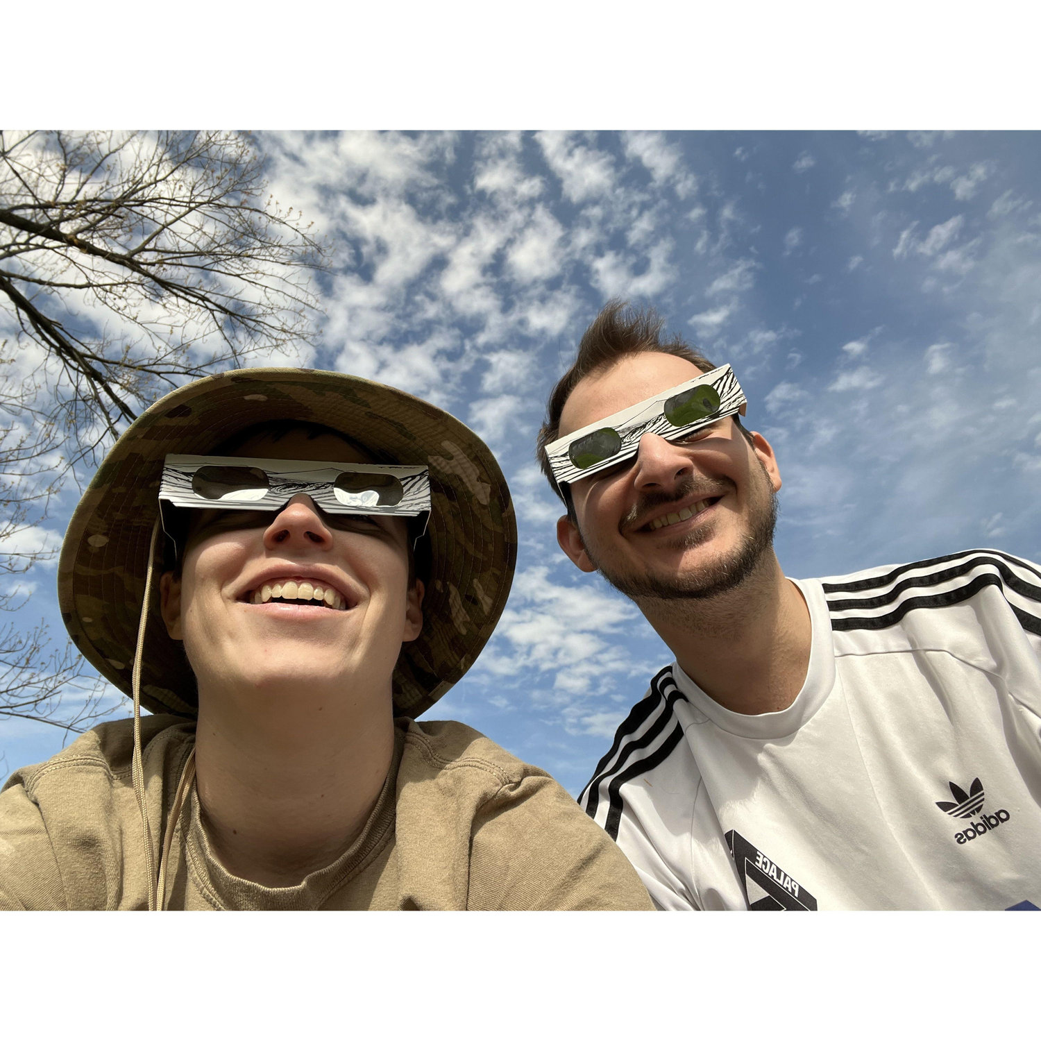 Looking at the solar eclipse last year!