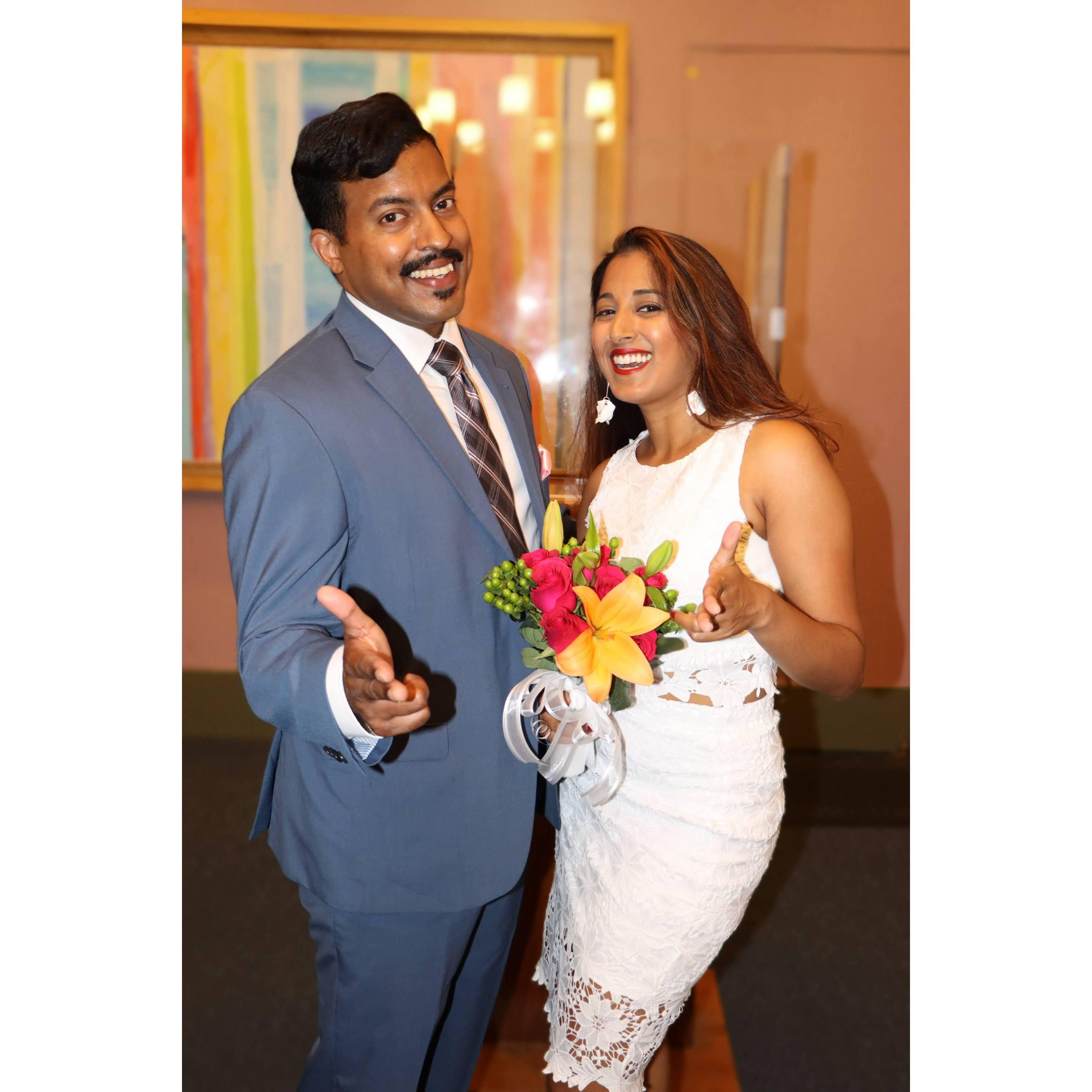 Our courthouse wedding!