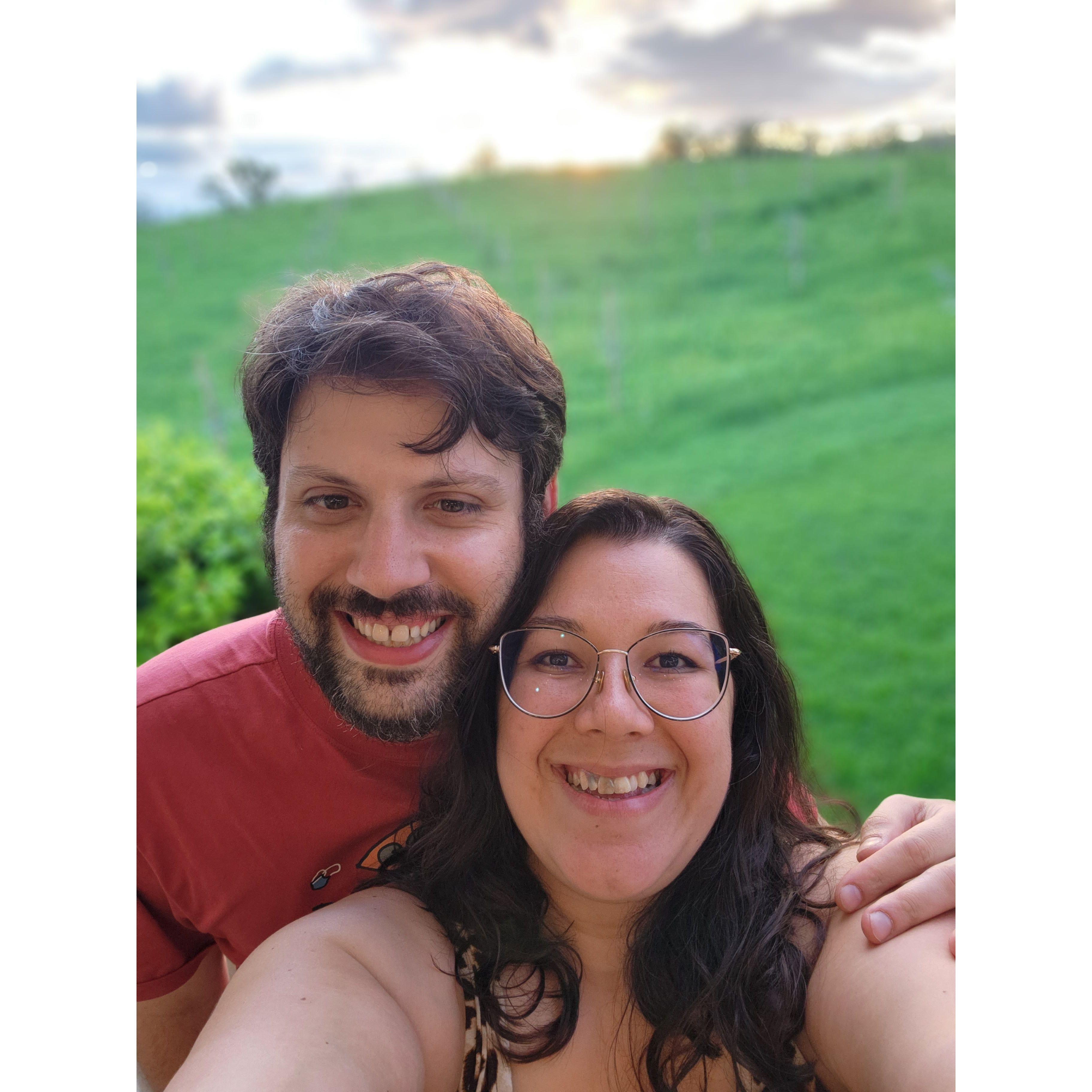 Authentic farmhouse dinner at the Siena countryside.