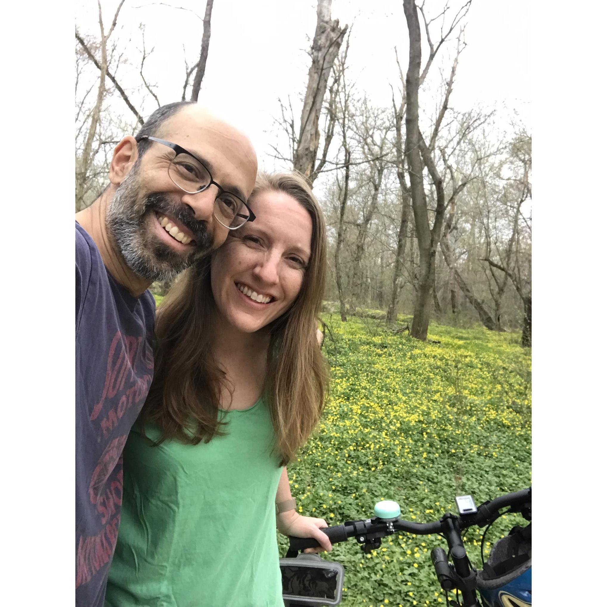 Riding our bikes