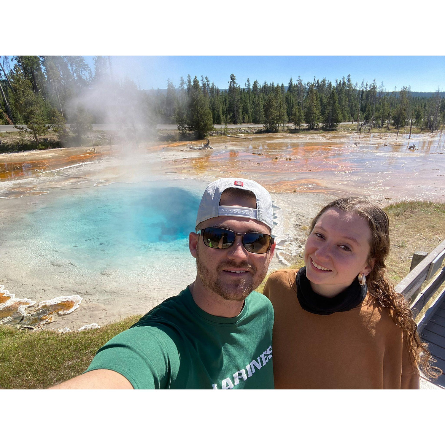 Blinded by the sun, Yellowstone NP