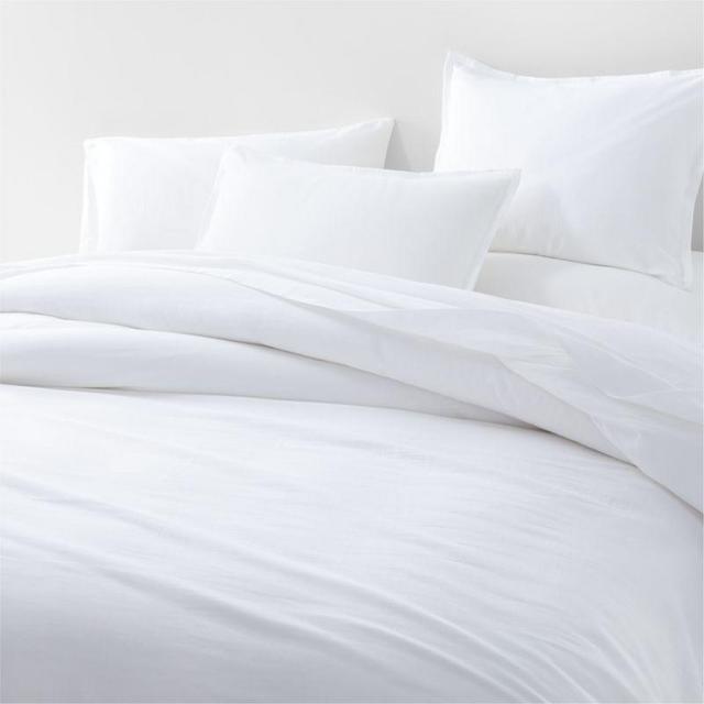 Organic Double Weave Full/Queen White Duvet