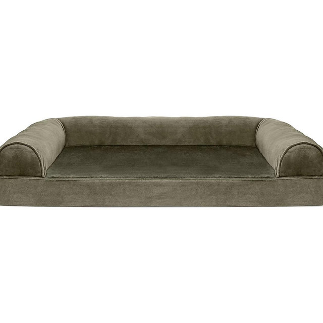 FurHaven Orthopedic Velvet Large Sofa Pet Bed | Academy